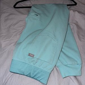 Figs seaglass M high-waisted jogger bottoms